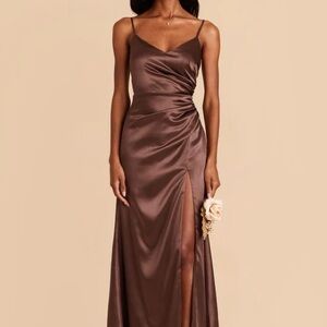 Birdy Grey Brown Satin Bridesmaid Dress